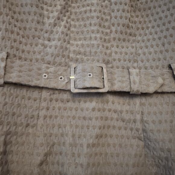 Boden Size 4 Pencil Dress Belted Midi Swiss Dots Navy Blue Classic Preppy - Picture 10 of 16